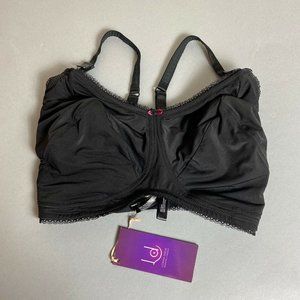 Black Lace Trim Lorna Drew Nursing Bra